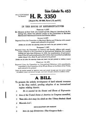 HR Law of the Seas US UN Bill www.sealand.tv